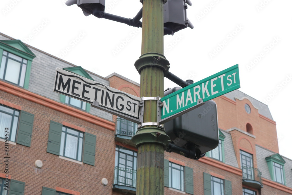 Fototapeta premium Market and Meeting