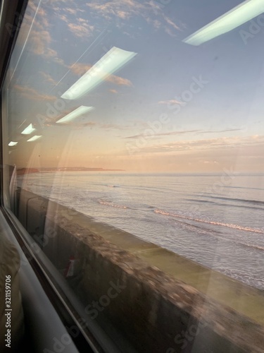 train journey by the sea side