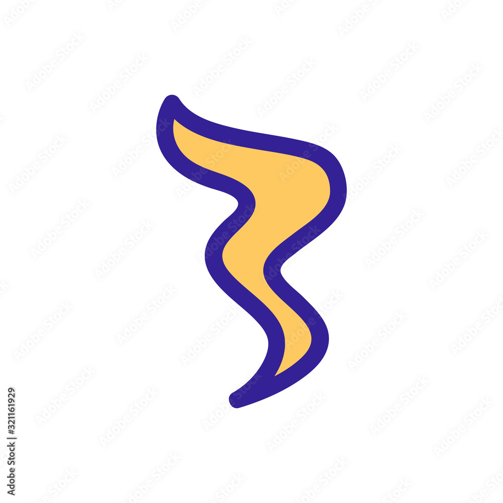 the smell of the icon vector. Thin line sign. Isolated contour symbol illustration the smell of the icon vector. Thin line sign. Isolated contour symbol illustration