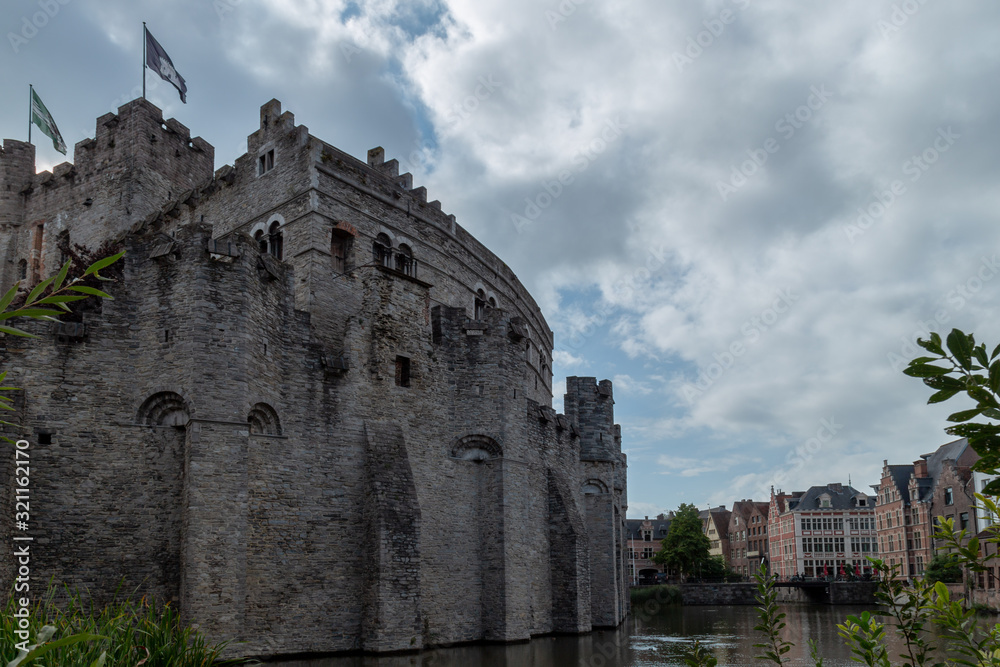 Granvensteen Castle in Ghent Belgium