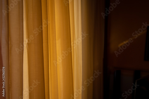 Orange and yellow background drapes vibrant colorful