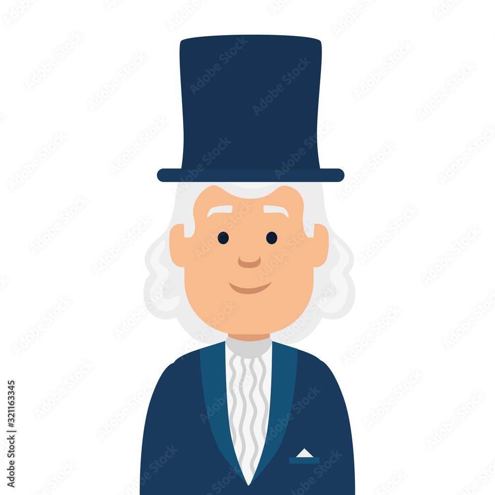 Avatar man with hat design, Boy male person people human social media and portrait theme Vector illustration