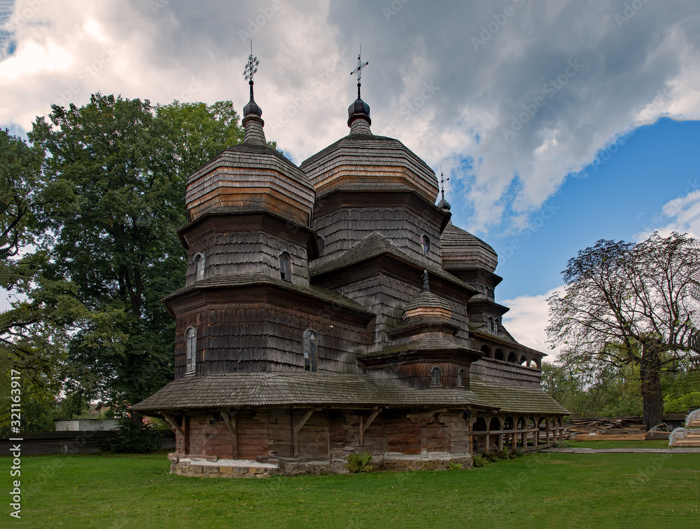 St. George's Church at Drohobych, Ukraine is part of the Unesco world heritage site Wooden Tserkvas of the Carpathian Region St. George's Church at Drohobych, Ukraine is part of the Unesco world heritage site Wooden Tserkvas of the Carpathian Region