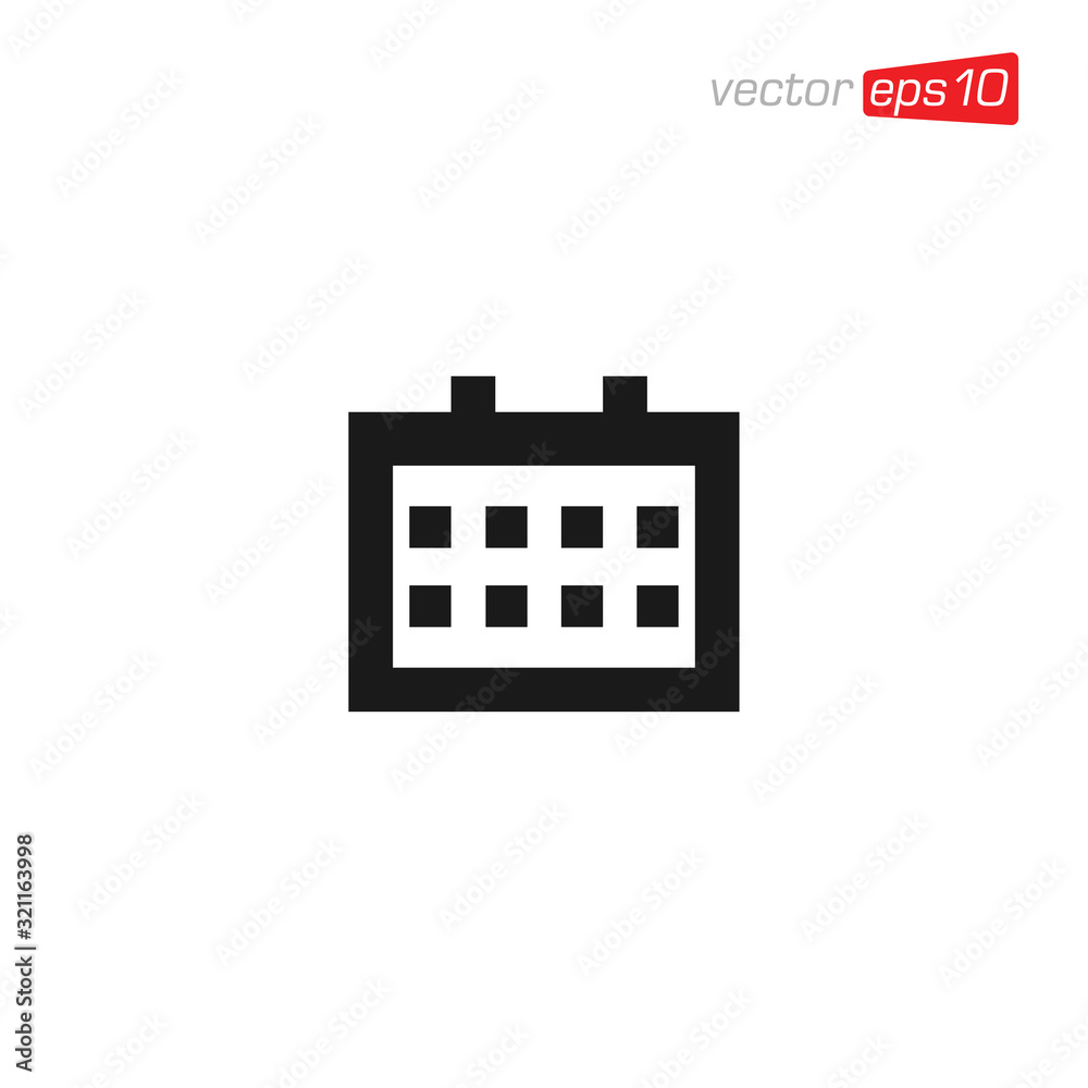 Calendar Icon Design Vector Template Calendar Icon Design Vector Template