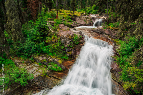 River Cascade Hike Views at Glacier National Park photo