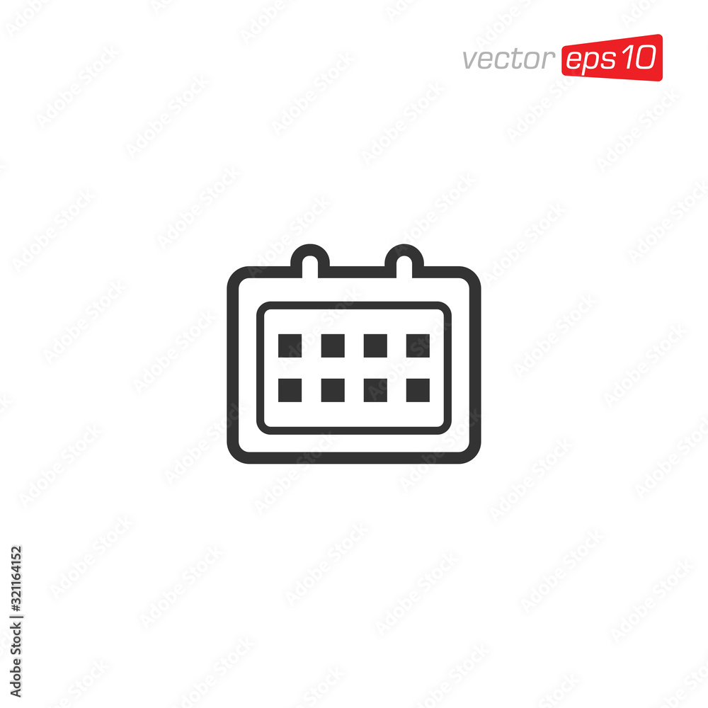 Calendar Icon Design Vector Template Calendar Icon Design Vector Template