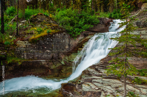 River Cascade Hike Views at Glacier National Park photo