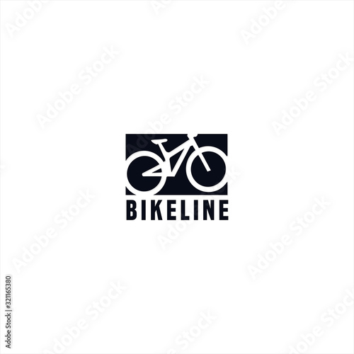 bicycle logo design template idea