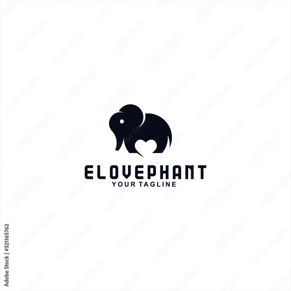 Elephant logo design template concept Elephant logo design template concept