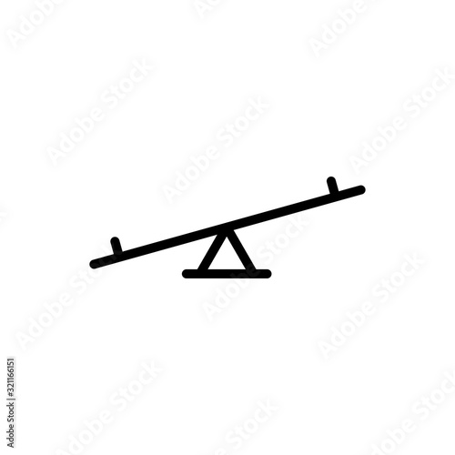 Seesaw icon trendy