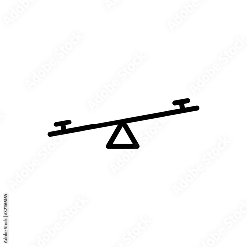 Seesaw icon trendy