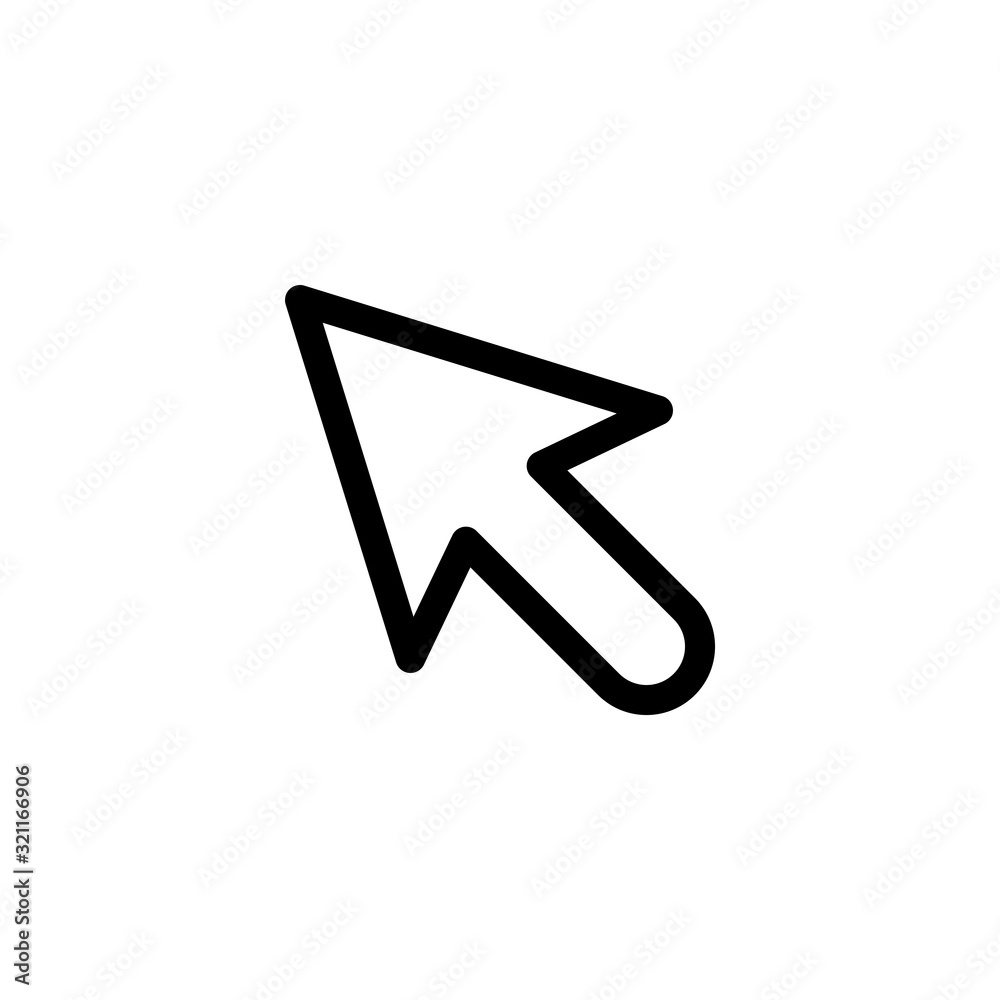 Vector cursor icon design Vector cursor icon design