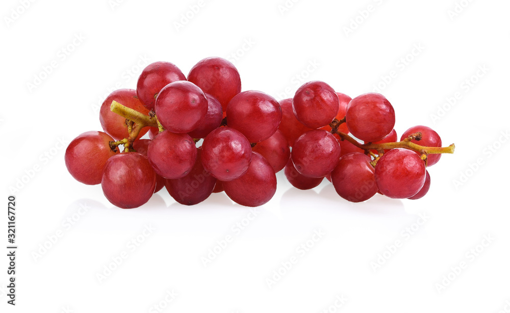 Fototapeta premium Grape red isolated on white background.