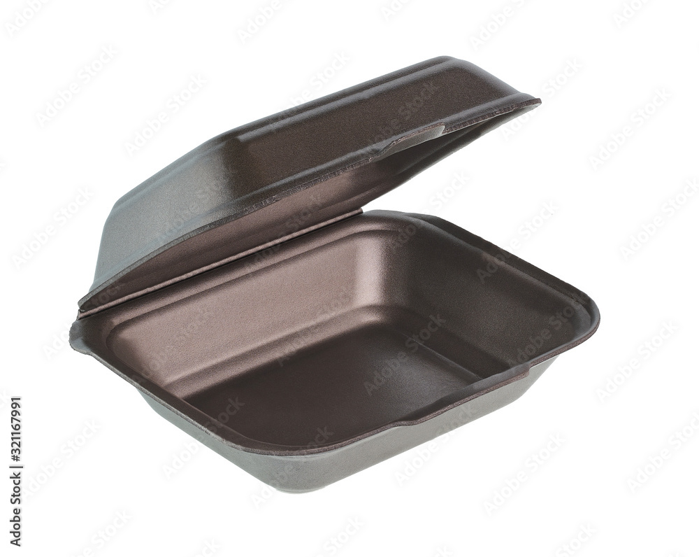 Styrofoam of food container isolated on white background. Styrofoam of food container isolated on white background.