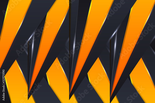 Wallpaper Mural abstract 3d futuristic gradient geometric background template Torontodigital.ca
