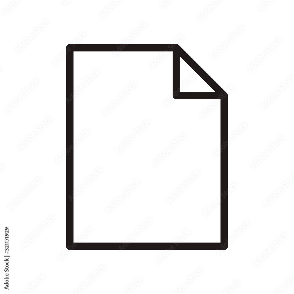 Paper, file, document icon in trendy outline style design. Vector graphic illustration. Paper icon for website design, logo, and ui. Editable vector stroke. Pixel perfect. EPS 10. Paper, file, document icon in trendy outline style design. Vector graphic illustration. Paper icon for website design, logo, and ui. Editable vector stroke. Pixel perfect. EPS 10.