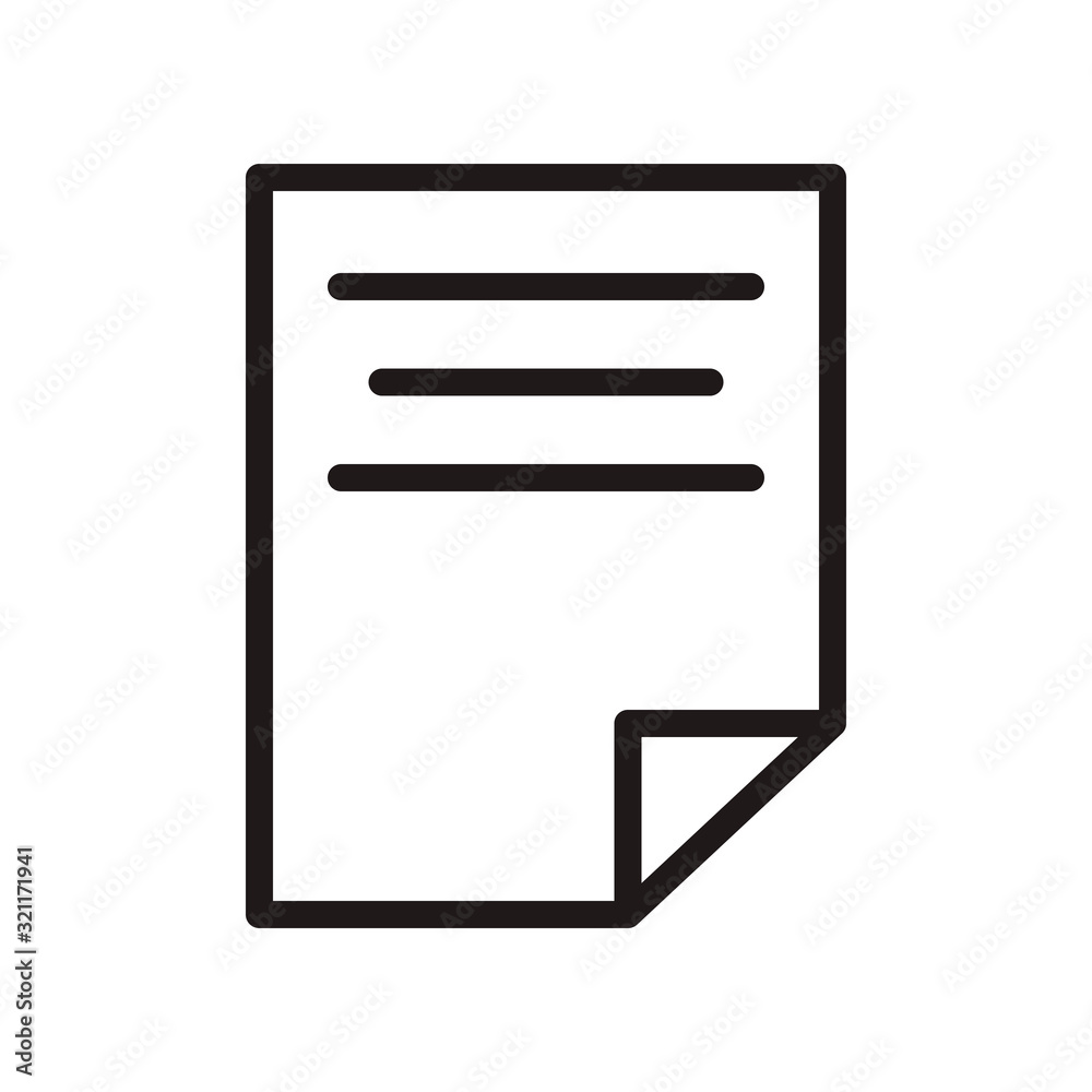 Paper, file, document icon in trendy outline style design. Vector graphic illustration. Paper icon for website design, logo, and ui. Editable vector stroke. Pixel perfect. EPS 10. Paper, file, document icon in trendy outline style design. Vector graphic illustration. Paper icon for website design, logo, and ui. Editable vector stroke. Pixel perfect. EPS 10.