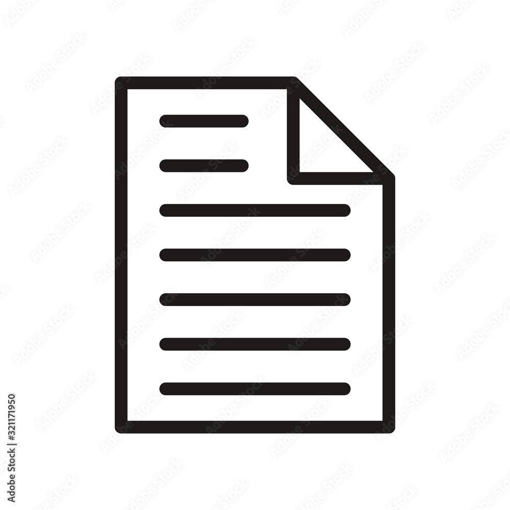 Paper, file, document icon in trendy outline style design. Vector graphic illustration. Paper icon for website design, logo, and ui. Editable vector stroke. Pixel perfect. EPS 10. Paper, file, document icon in trendy outline style design. Vector graphic illustration. Paper icon for website design, logo, and ui. Editable vector stroke. Pixel perfect. EPS 10.