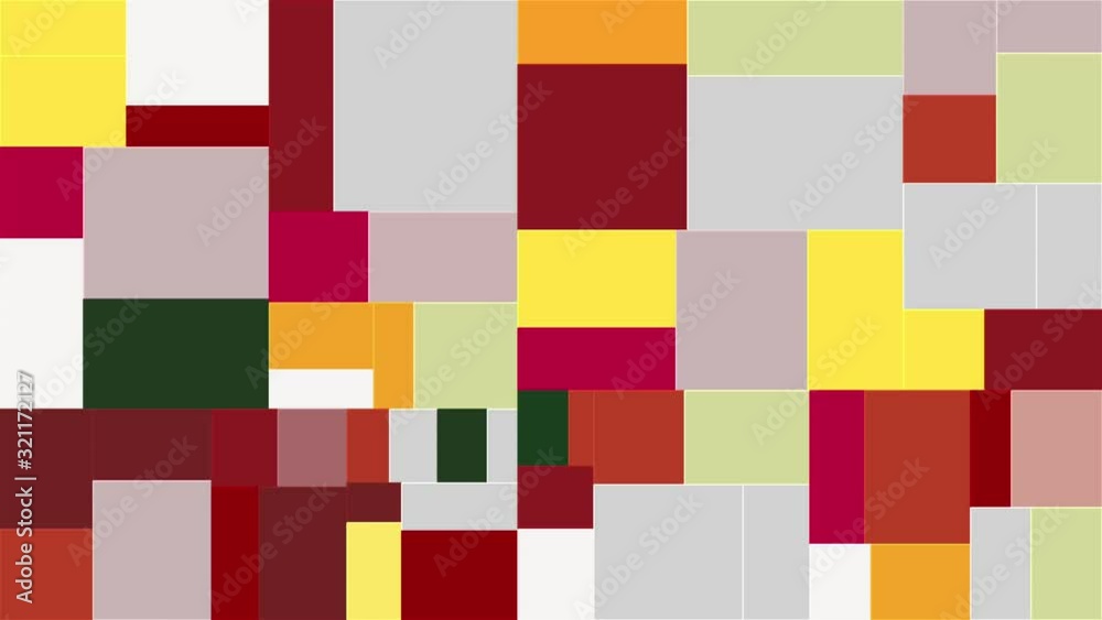 abstract stop motion of color block mosaic fractal geometric shape with pink and yellow tone color abstract stop motion of color block mosaic fractal geometric shape with pink and yellow tone color