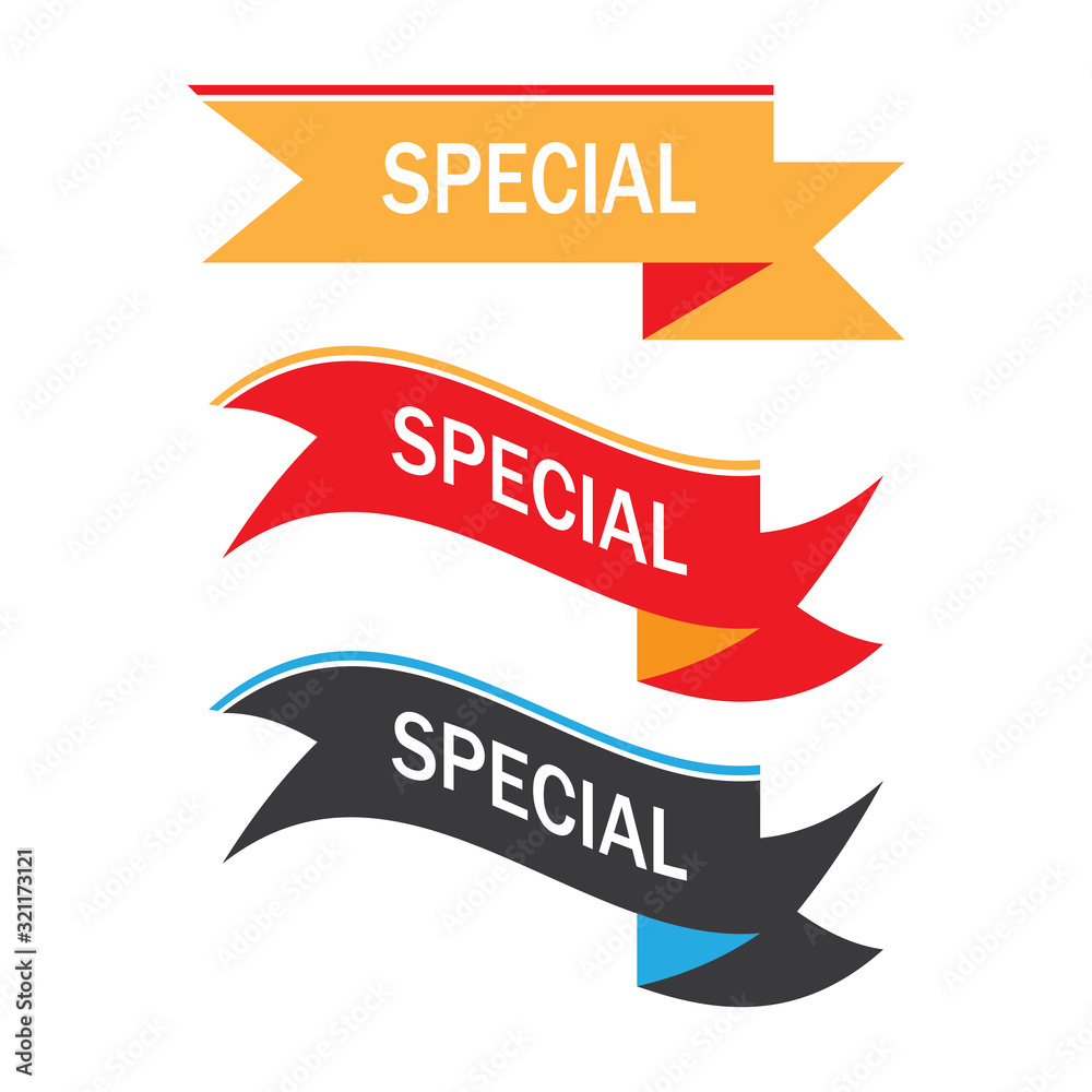 Ribbon logo template vector icon design Ribbon logo template vector icon design