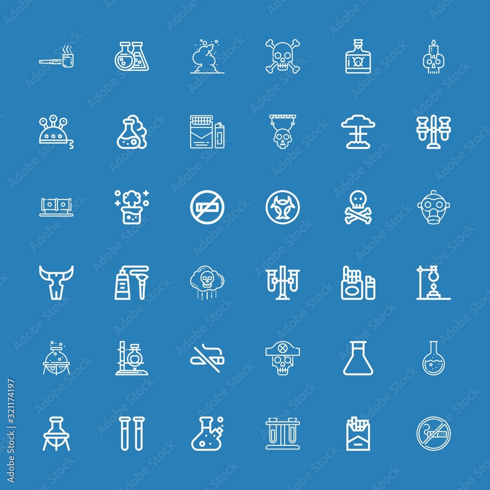 Editable 36 toxic icons for web and mobile Editable 36 toxic icons for web and mobile
