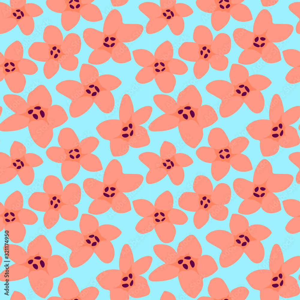 Fototapeta premium delicate flowers pattern