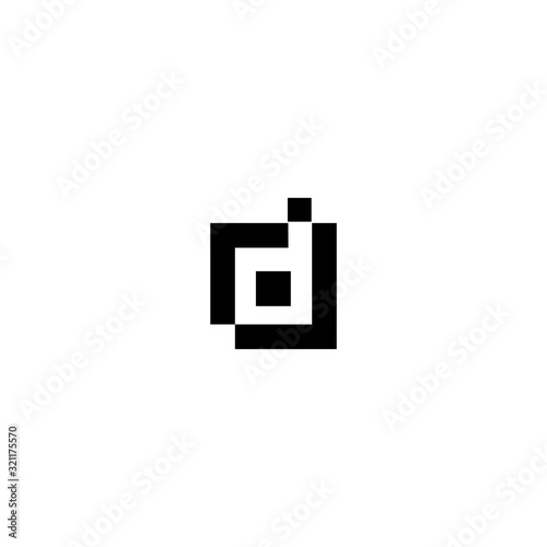 Vászonkép D logo icon design template elements