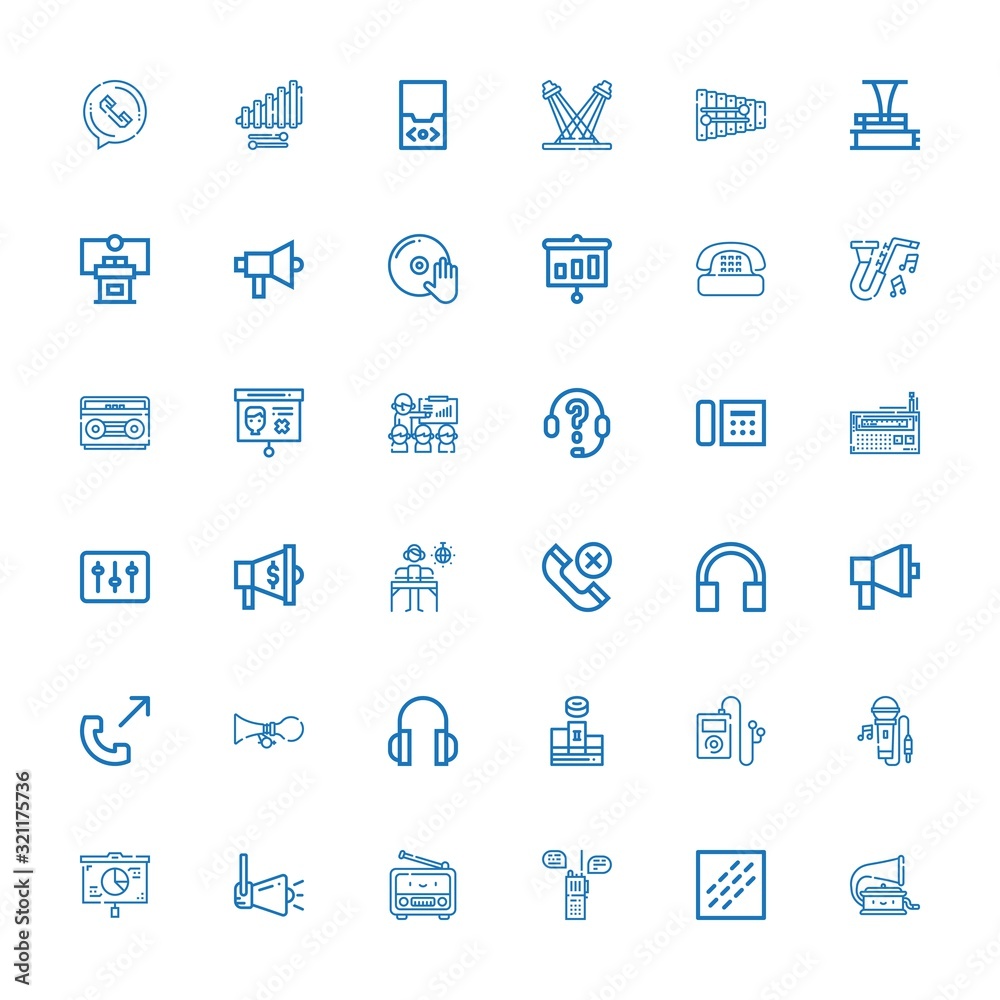Editable 36 speaker icons for web and mobile Editable 36 speaker icons for web and mobile