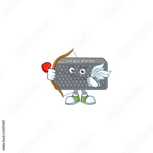 A lovely wireless speaker Cupid with arrow and wings
