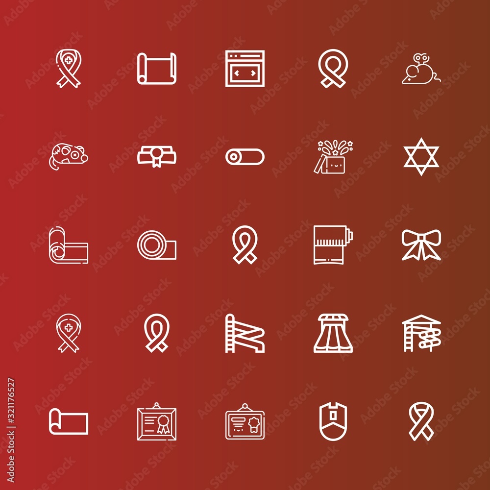 Editable 25 scroll icons for web and mobile Editable 25 scroll icons for web and mobile