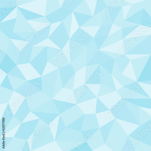 Light blue polygon vector illustration background. Diamond texture background.