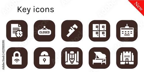 key icon set