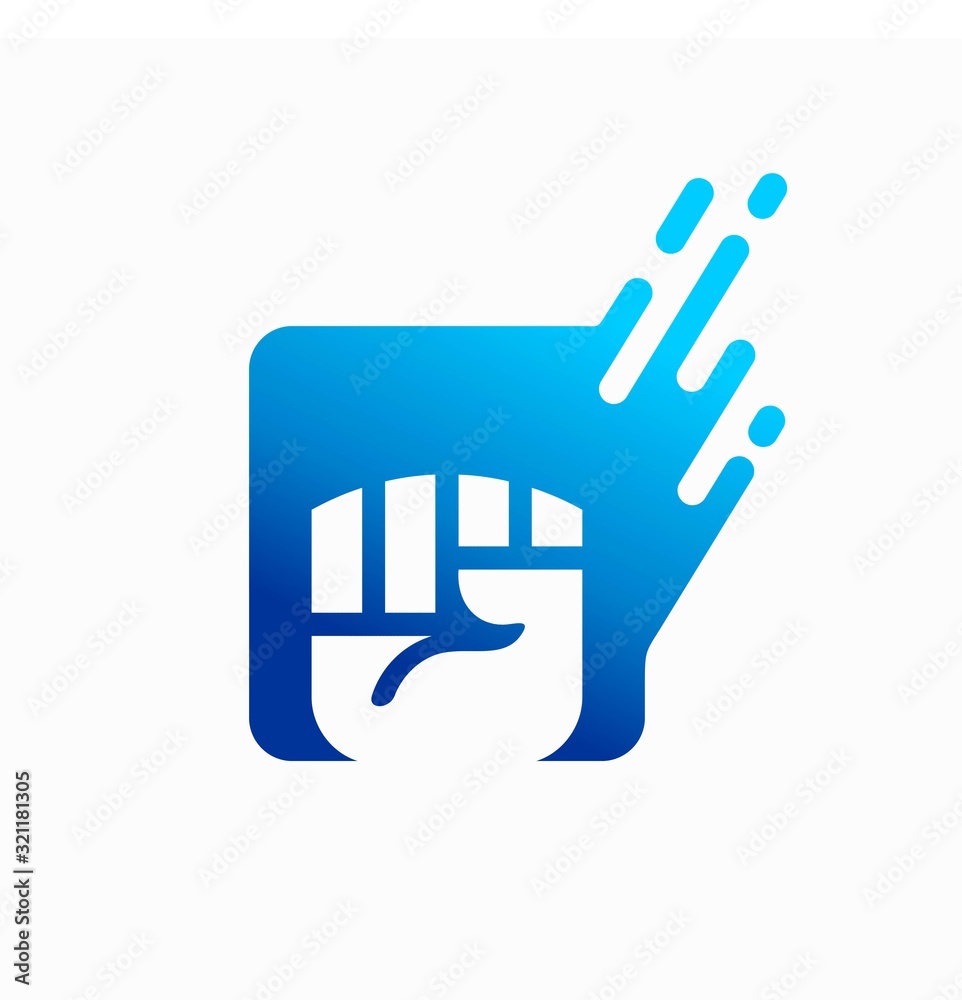 fist logo with a simple concept fist logo with a simple concept