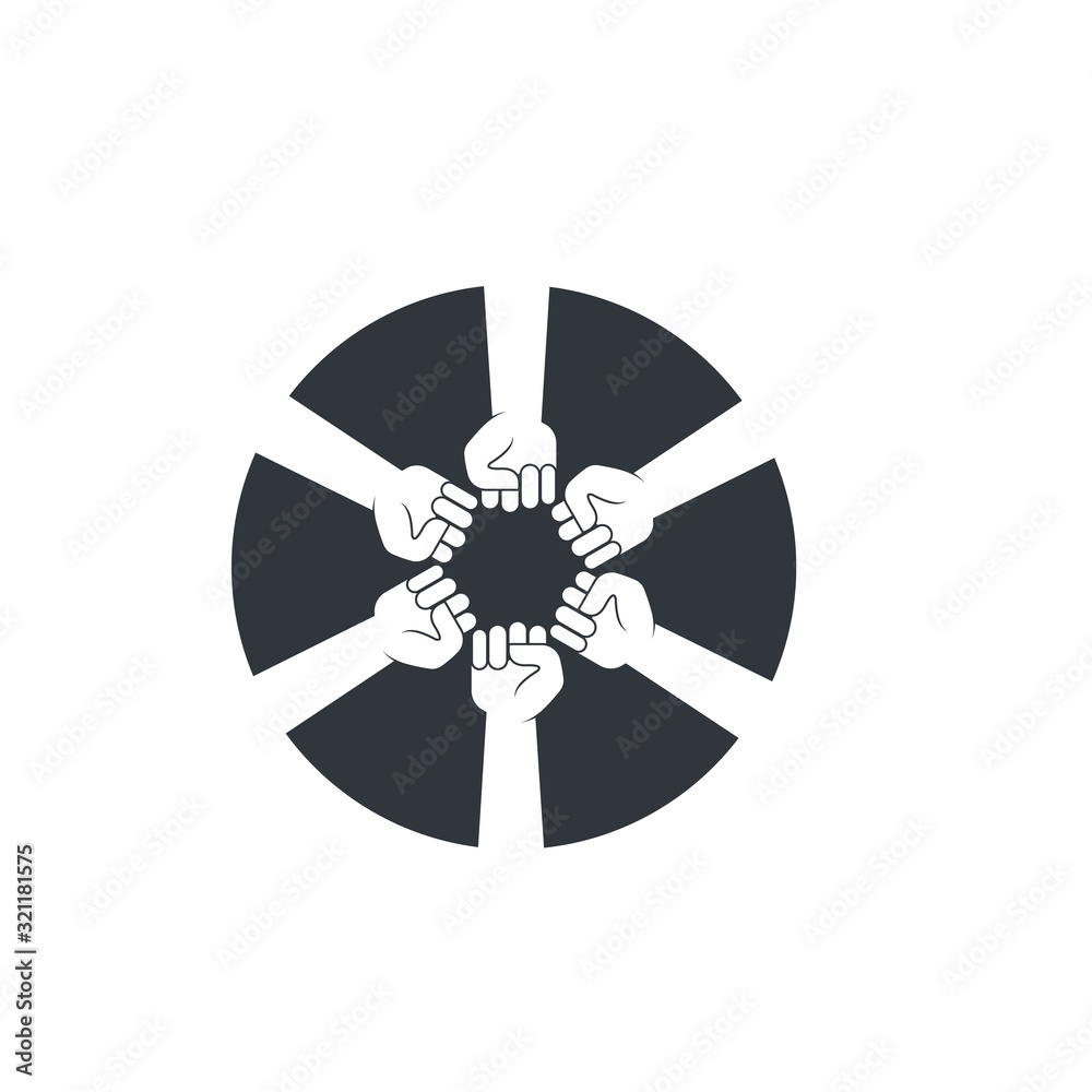 Hand up clenched vector icon illustration design Hand up clenched vector icon illustration design