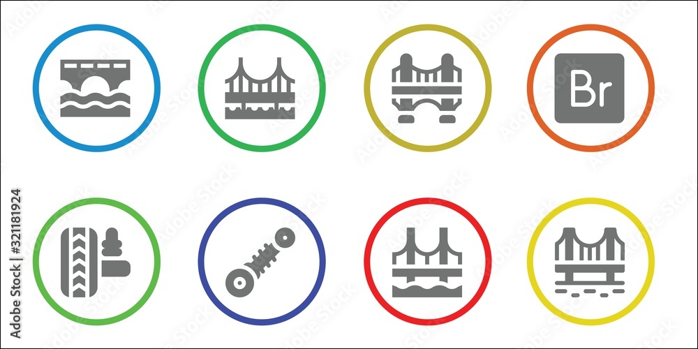 suspension icon set suspension icon set