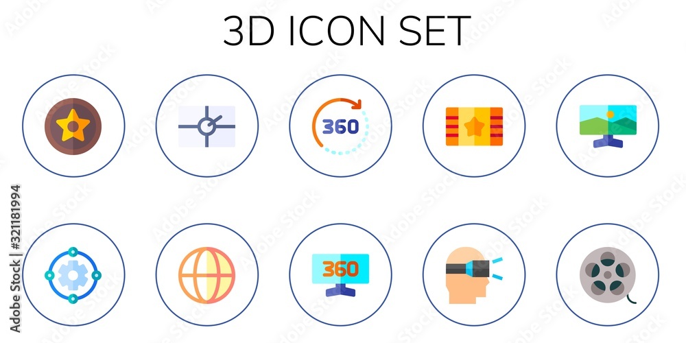 3d icon set