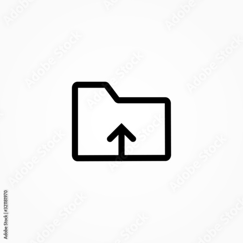 upload folder line icon Free Download upload folder line icon - GFXLoad