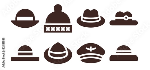hard hat icon set