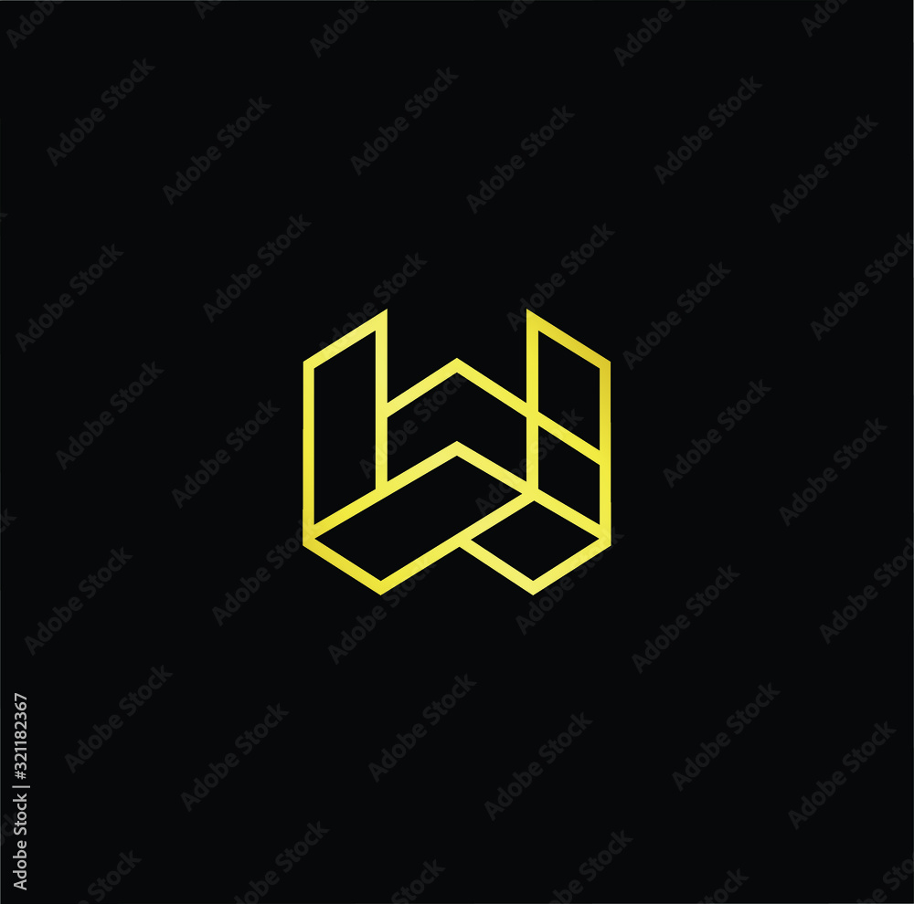 Outstanding professional elegant trendy awesome artistic black and gold color W WW initial based Alphabet icon logo. Outstanding professional elegant trendy awesome artistic black and gold color W WW initial based Alphabet icon logo.