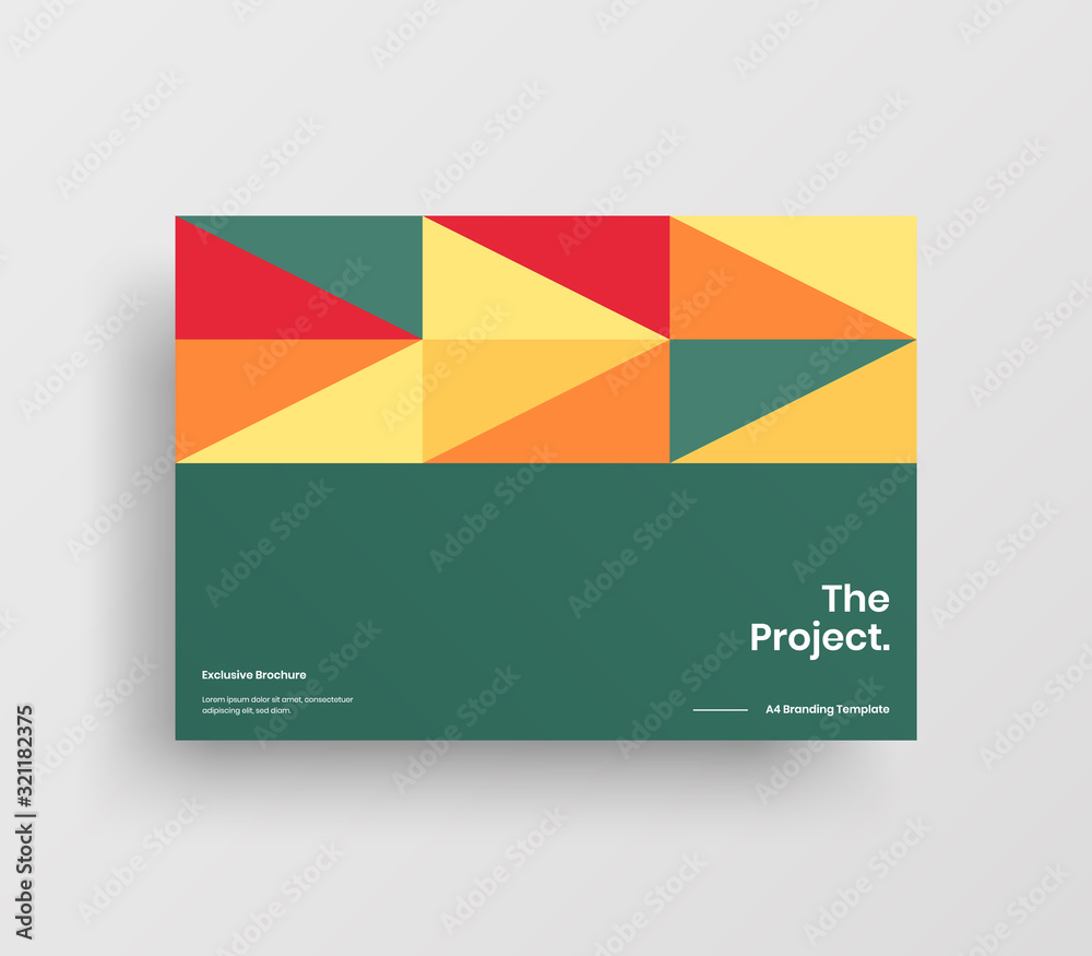 Creative business presentation vector A4 horizontal orientation front page mock up. Modern corporate report cover abstract geometric illustration design layout. Company identity brochure template. Creative business presentation vector A4 horizontal orientation front page mock up. Modern corporate report cover abstract geometric illustration design layout. Company identity brochure template.
