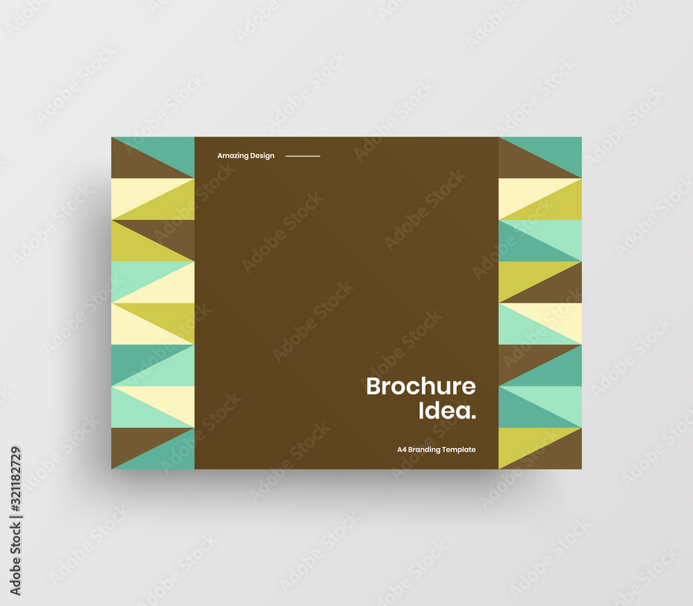 Creative business presentation vector A4 horizontal orientation front page mock up. Modern corporate report cover abstract geometric illustration design layout. Company identity brochure template. Creative business presentation vector A4 horizontal orientation front page mock up. Modern corporate report cover abstract geometric illustration design layout. Company identity brochure template.