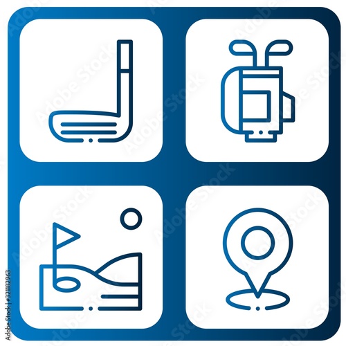 putter icon set