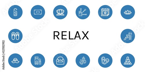 Set of relax icons