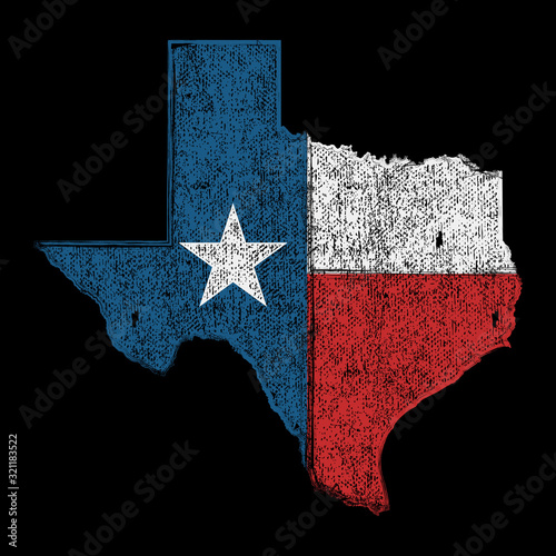 grunge texas state vector