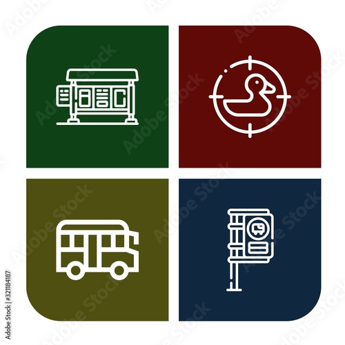 arrival icon set