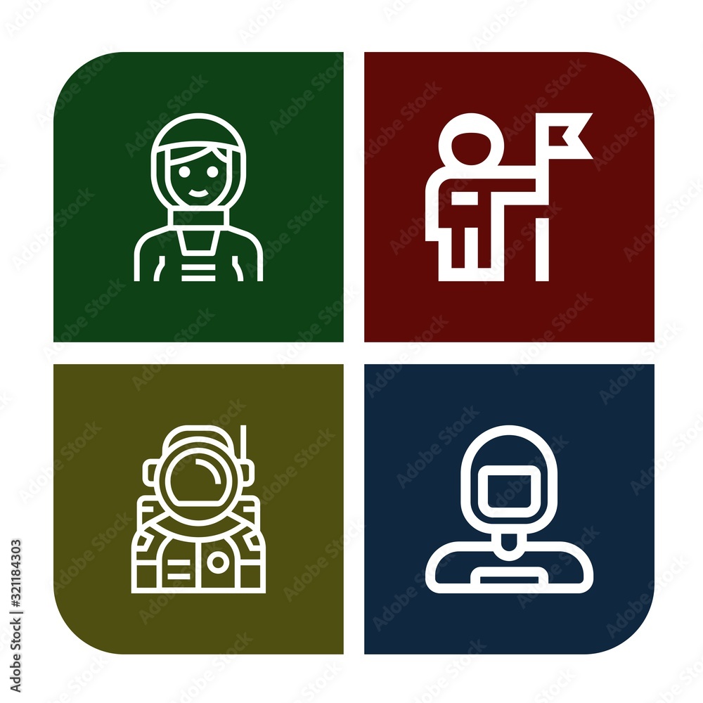 spacesuit icon set spacesuit icon set