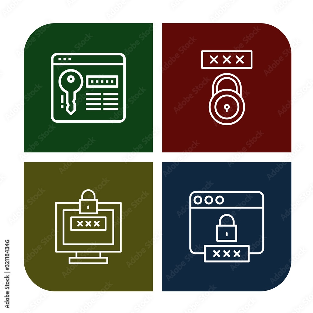 protected simple icons set protected simple icons set