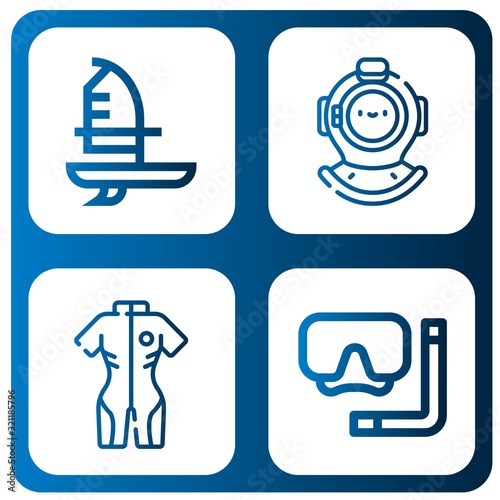 Set of scuba icons