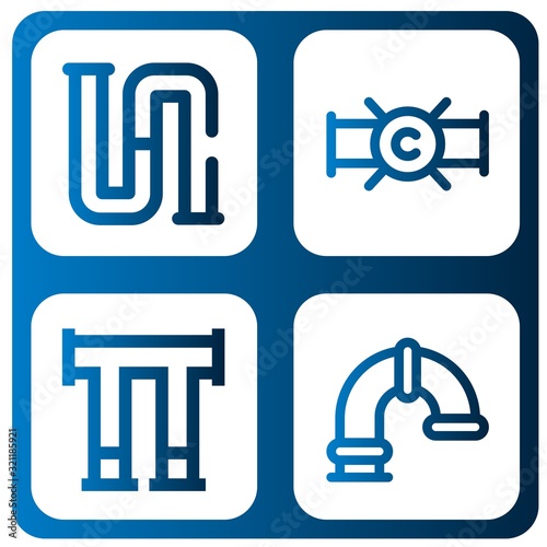 sewerage simple icons set