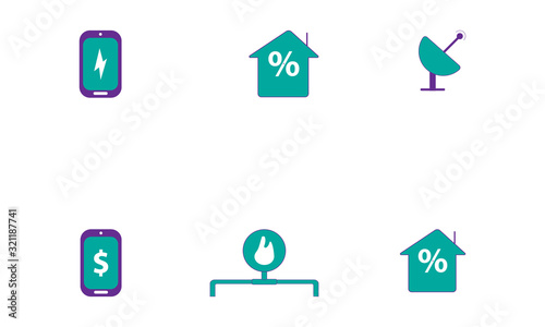 Wallpaper Mural set of icons Torontodigital.ca